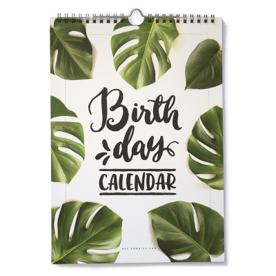 Birthday Calendar // Tropical