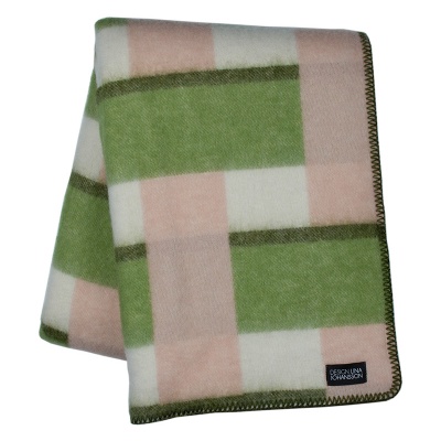 Blanket Block-Green-Pink